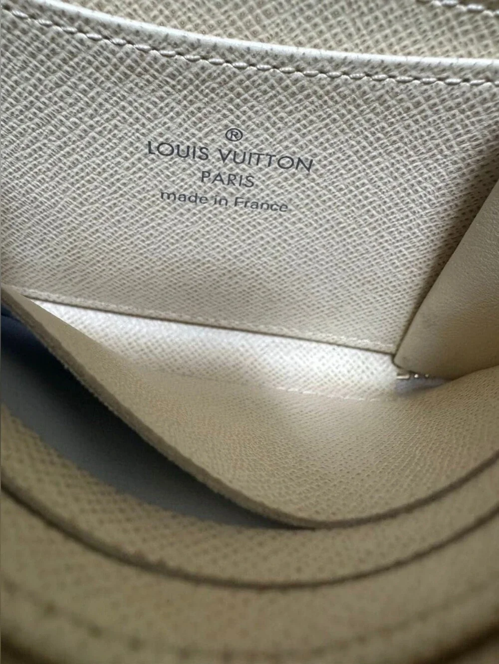Louis Vuitton White Damier Azur Zippy Coin Purse Wallet